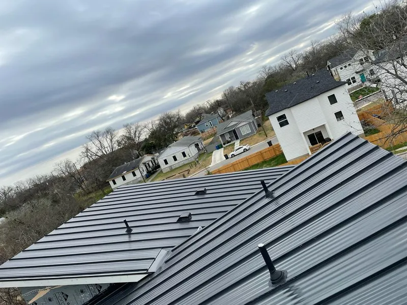 Standing seam metal roof panels with vents for Skylight Repair in Pine Bluff